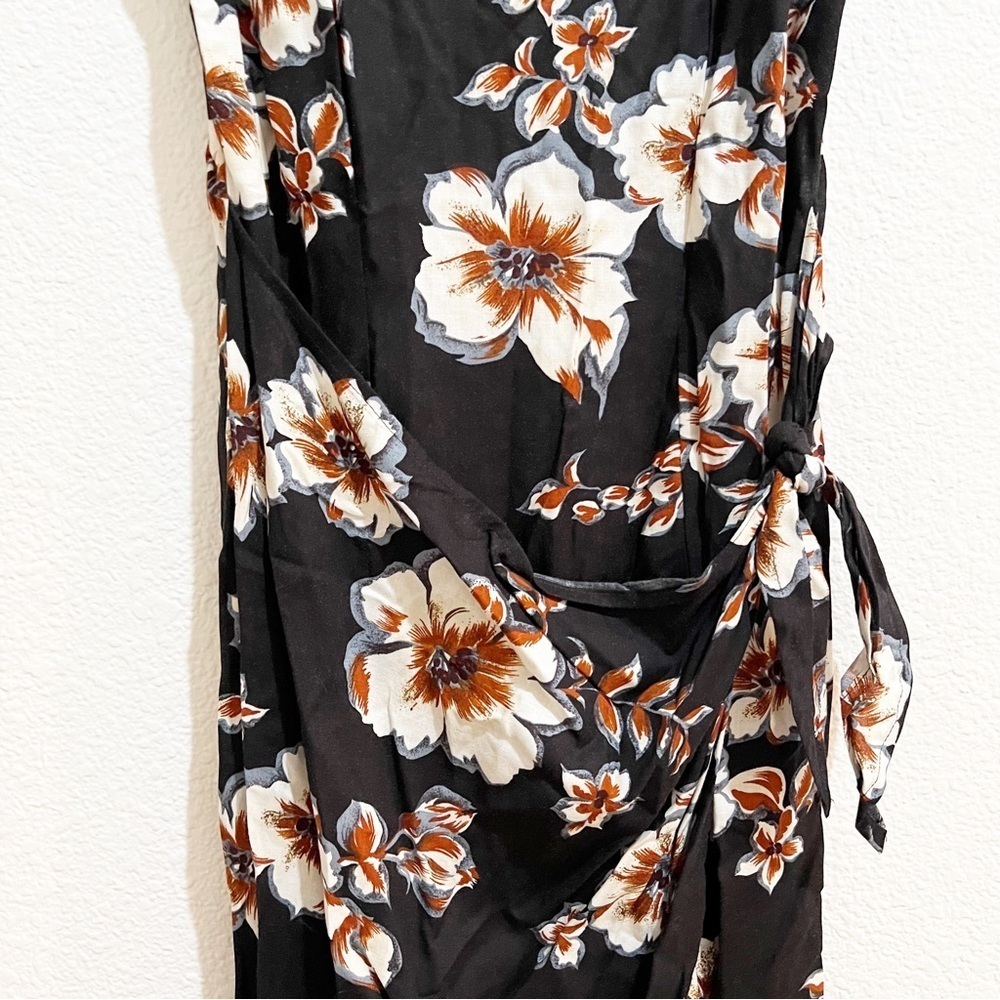 Jamie Brooke- Vintage Floral Wrap Midi Dress Small - Picture 4 of 5
